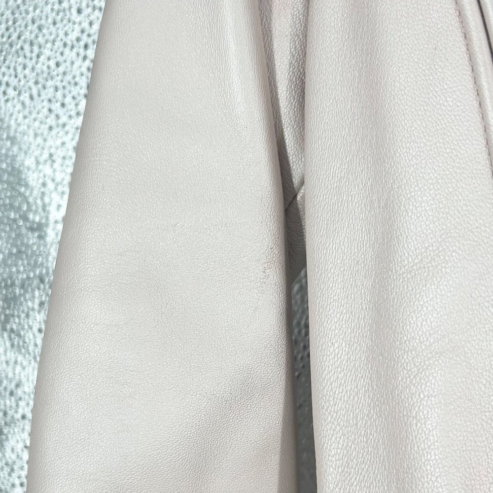 NWT Iro Milaspe Pearl Pink Lamb Leather Moto Jacket - Picture 11 of 11